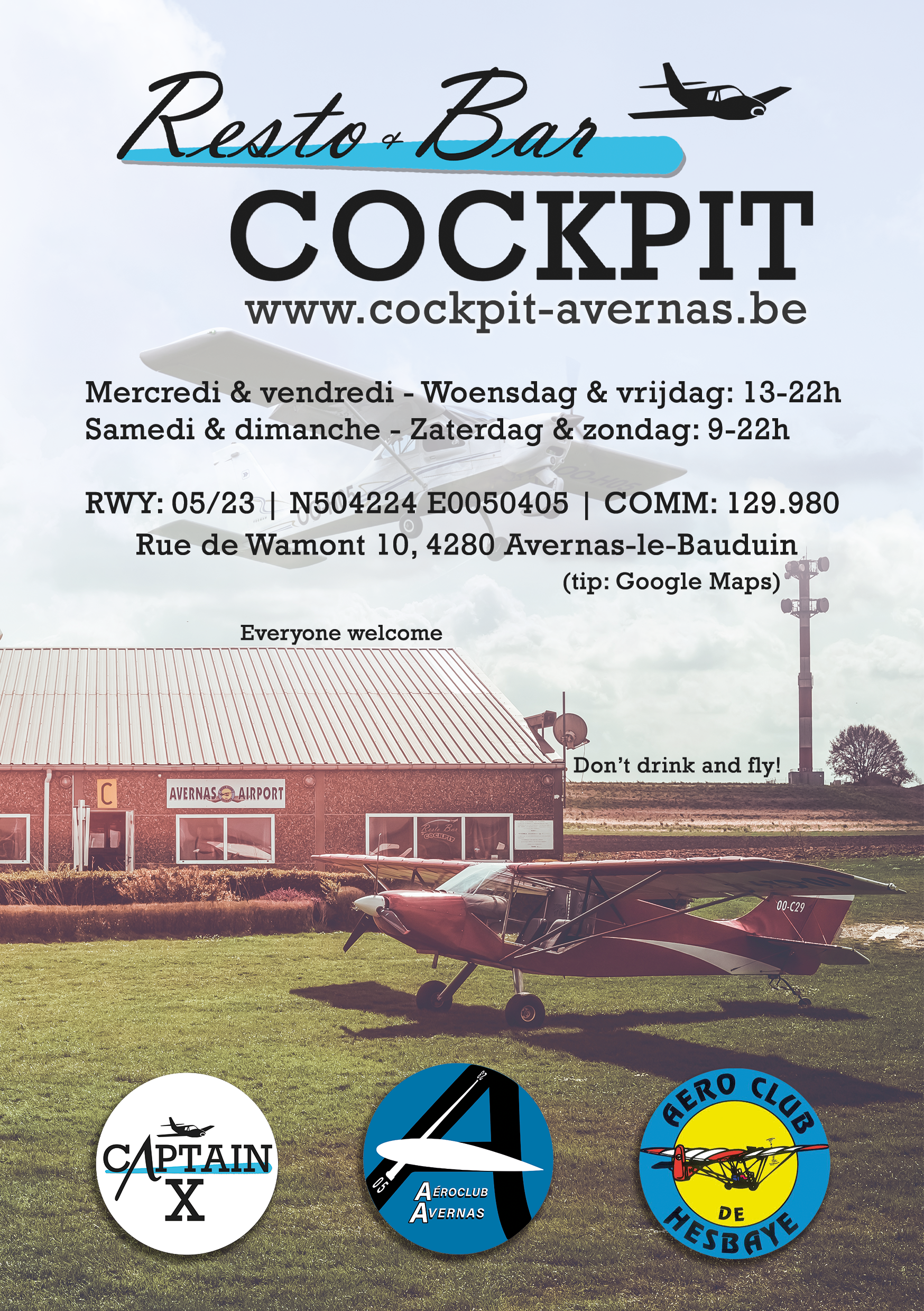 Flyer reclame cockpit